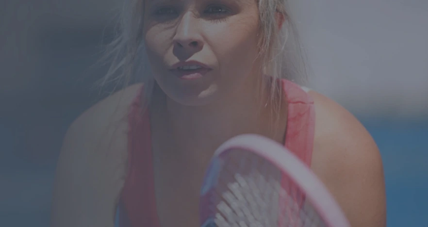 Card Woman Playing Tennis