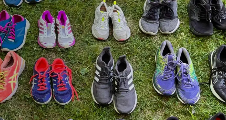 10 pairs of trainers and running shoes